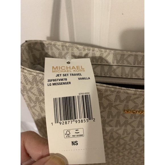 Michael Kors Jet Set Travel Chain Shoulder Tote - Sherbert Multi, Large - Picture 3 of 5